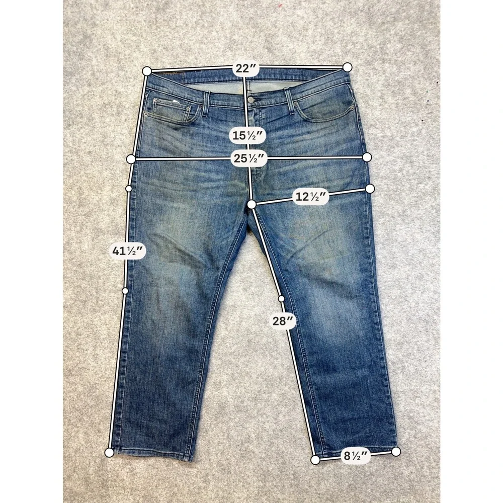 Lot of 3 Levi's 541 514 Straight Jeans Men's 40x30 Blue Denim Work Pants Bundle